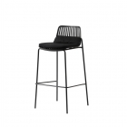 Стул барный Stool Group Louran с подушкой черный