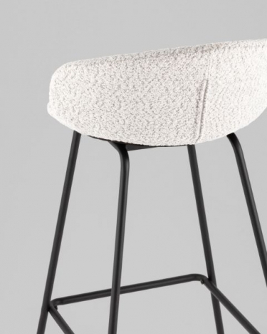Стул барный Stool Group Nita букле светло-серый