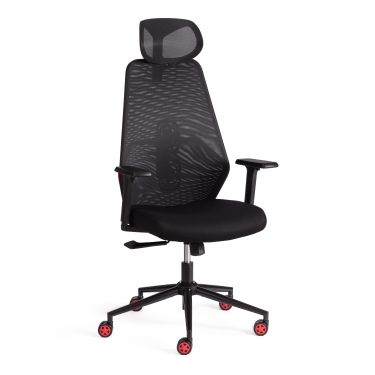 Кресло Tetchair Matrix red ткань, черный