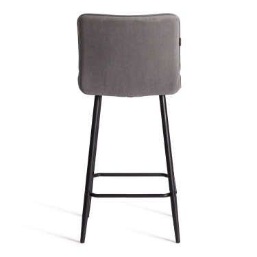 Полубарный стул Tetchair Bari/Бари велюр, серый, 29, 42х55х99 см