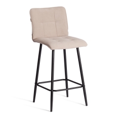 Полубарный стул Tetchair Bari/Бари велюр, бежевый, 7, 42х55х99 см