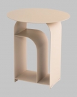 Журнальный столик Stool Group Arwel металл бежевый