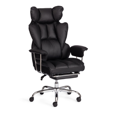 Кресло Tetchair Comfy CR кож/зам, черный
