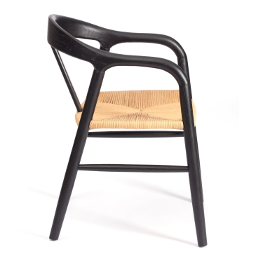 Стул Tetchair VALI дерево вяз, черный, 50х46х77 см