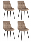 Стул Stool Group Флекс New, велюр мокка 4 шт