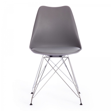 Стул Tetchair TULIP IRON CHAIR mod.EC-123 / 1 шт. в упаковке металл/пластик, 54,54883,5см, серый