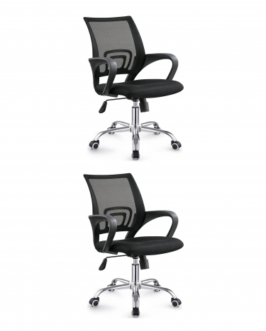 Кресло офисное Stool Group TopChairs Simple New черный 2 шт