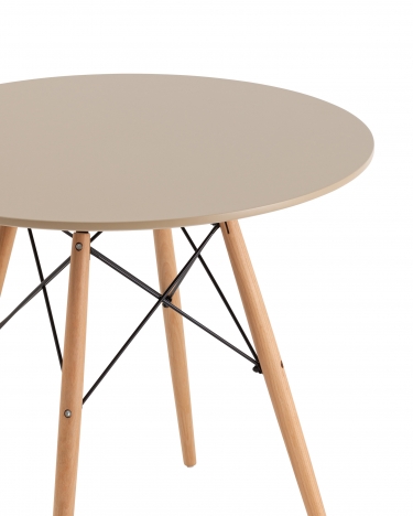 Стол Stool Group Eames DSW NEW D80 бежевый