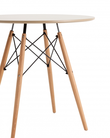 Стол Stool Group Eames DSW NEW D80 бежевый