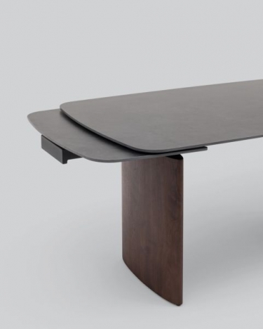 Стол обеденный Stool Group Астарта раскладной 160-240х90 см керамика темная