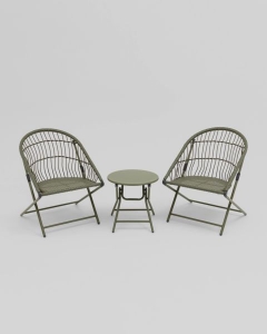 Комплект складной мебели для сада Stool Group Soley зеленый