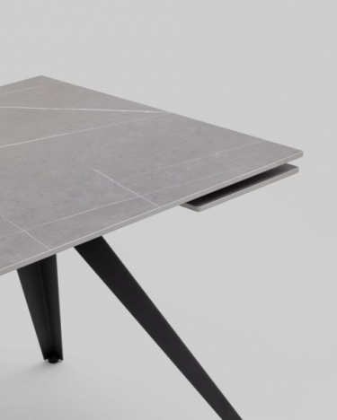 Стол раздвижной Stool Group Лоуренс 120-180х80х76 см Armani Grey керамика