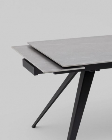 Стол раздвижной Stool Group Лоуренс 120-180х80х76 см Armani Grey керамика