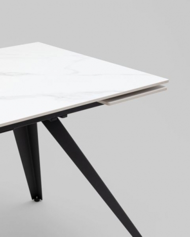 Стол раздвижной Stool Group Лоуренс 120-180х80х76 см SnowMountainStone керамика