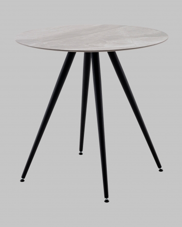 Стол Stool Group Ники круглый столешница керамика Italian light grey 800