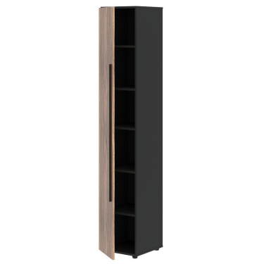 Шкаф-колонка с глухой дверью левый Skyland VELION VENEER VRHCS 40.1 L Американский орех Яшма черная