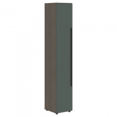 Шкаф-колонка с глухой малой дверью правый Skyland VELION VENEER VRHCS 40.5 R Американский орех Яшма черная