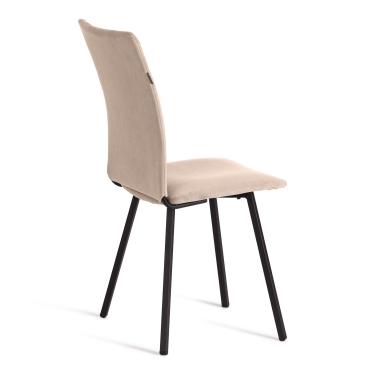 Стул обеденный Tetchair La Rousse 2 шт. в упаковке NEW, велюр, бежевый/черный, 7, 45х55х93 см