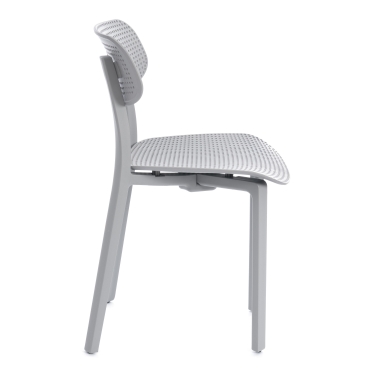 Стул Tetchair JOLLY mod. XRB-096-B2 пластик, серый grey, 46 х 50,5 х 78 см