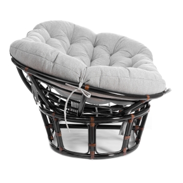 Диван Tetchair MAMASAN/МАМАСАН 23/02 W /с подушкой/ 169х102х80 см, Antique brown, матрац 182х119 см, ткань серо-бежевая 3М 16/2