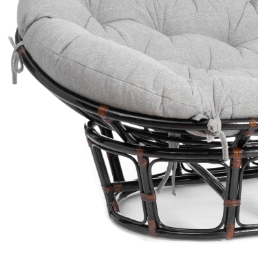 Диван Tetchair MAMASAN/МАМАСАН 23/02 W /с подушкой/ 169х102х80 см, Antique brown, матрац 182х119 см, ткань серо-бежевая 3М 16/2