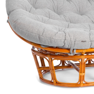 Диван Tetchair MAMASAN/МАМАСАН 23/02 W /с подушкой/ 169х102х80 см, Honey мед, матрац 182х119 см, ткань серо-бежевая 3М 16/2