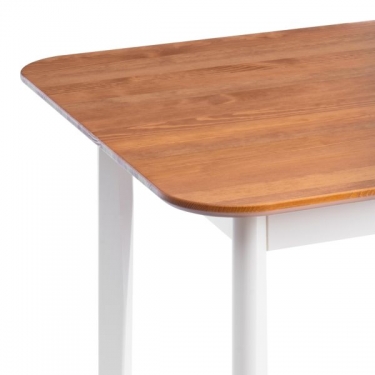 Стол Tetchair Соната Люкс/ Sonata Lux table, 120х75х73 см массив сосны, антик/белый, 120х75х73 см