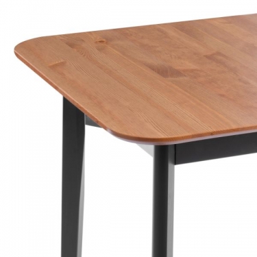 Стол Tetchair Соната Люкс/ Sonata Lux table, 120х75х73 см массив сосны, антик/черный, 120х75х73 см