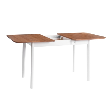 Стол Tetchair Соната Люкс раздвижной/Sonata Lux extension table массив сосны, антик/белый, 120-150х75х73 см