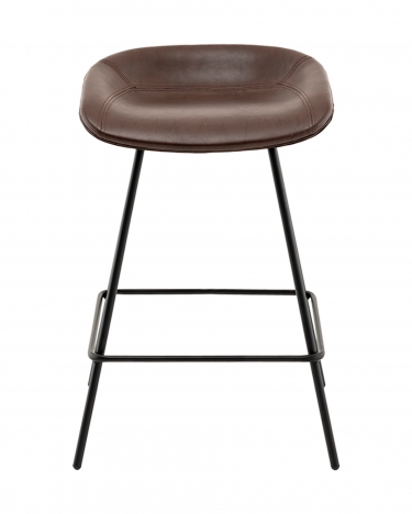 Стул полубарный Stool Group Фуриоса экокожа коричневый