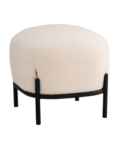 Пуф Stool Group Стоун П букле Fluffy молочный