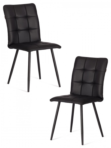 Стул обеденный Tetchair Bari 2 шт. в упаковке LT, экокожа , черная, 41х55х89 см