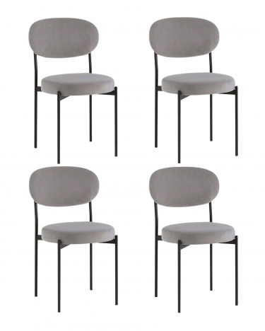 Стул Stool Group Бриф DD велюр серый 4 шт.