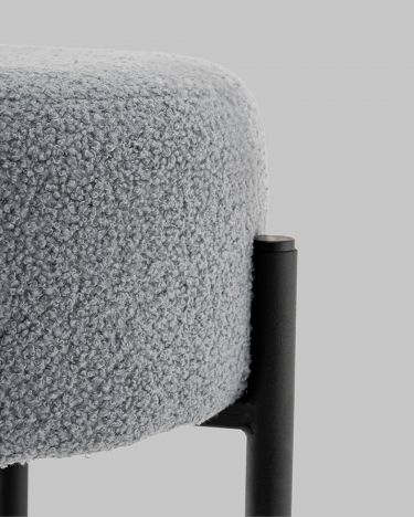 Стул барный Stool Group Беккет букле светло-серый