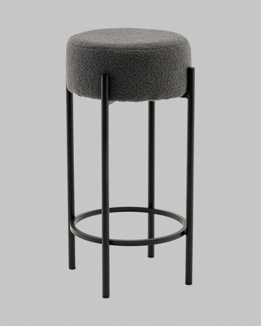 Стул барный Stool Group Беккет букле темно-серый
