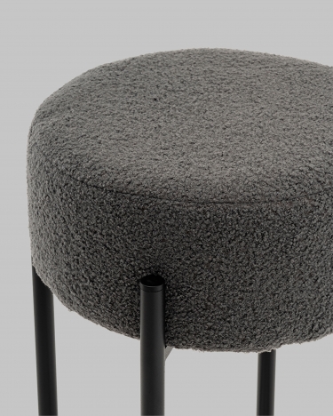 Стул барный Stool Group Беккет букле темно-серый