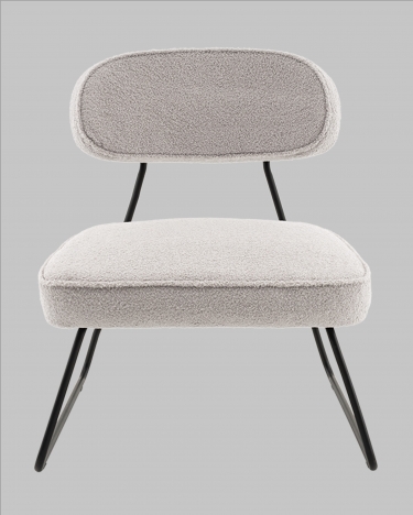 Кресло Stool Group Kate new ткань букле светло-серый