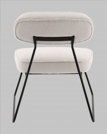 Кресло Stool Group Kate new ткань букле светло-серый