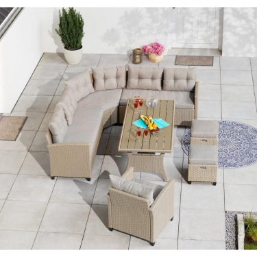 Комплект плетеной мебели AFM-373B Beige Афина-мебель AFM-373B Beige