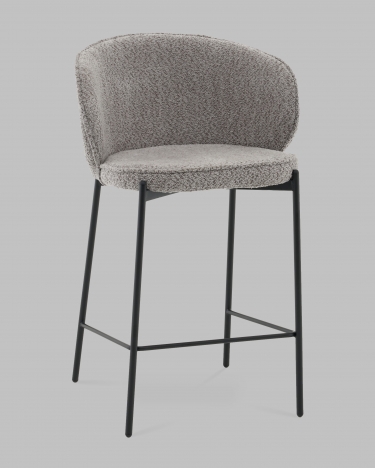 Стул полубарный Stool Group Тисдейл букле серый