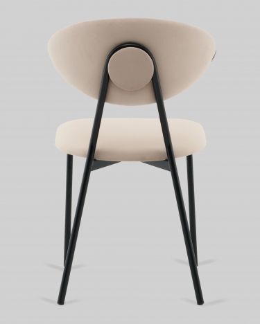 Стул обеденный Stool Group Квинси велюр кремовый