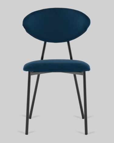 Стул обеденный Stool Group Квинси велюр синий