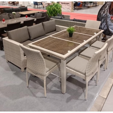 Комплект плетеной мебели Афина-мебель T365/S65C-W85 Latte