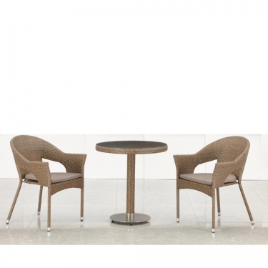 Комплект мебели Афина-мебель T601/Y79B-W56 Light Brown 2+1