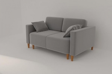 Диван прямой Berhouse Ультра Berhouse Цвет фасада Азур велюр Тип Прямой Материал фасада Металл/Велюр