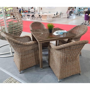 Комплект мебели Афина-мебель T257B/Y490 Beige 4+1