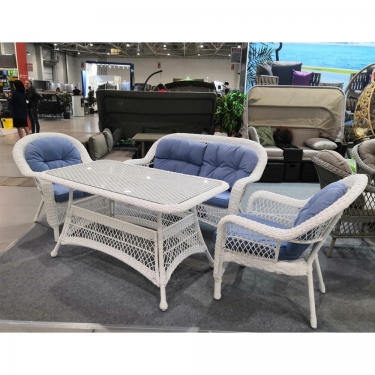 Комплект плетеной мебели Афина-мебель T130-LV520 White