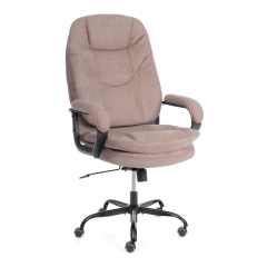 Кресло Tetchair COMFORT Lux 22 metalBL ткань, светло-коричневый, KUB 03