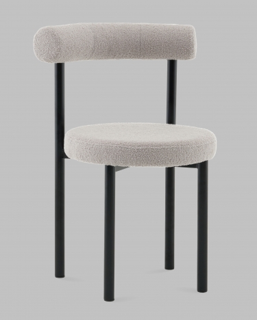 Стул обеденный Stool Group Флорео букле светло-серый