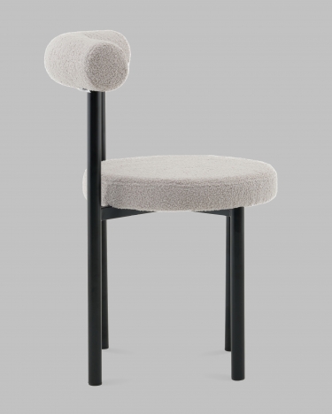 Стул обеденный Stool Group Флорео букле светло-серый